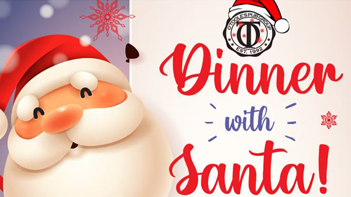 Dinner with Santa at Timothy O'Toole's Pub in Gurnee